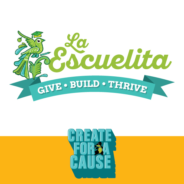 La Escuelita logo and Create for a Cause logo