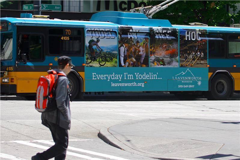 Everyday I'm Yodelin' Bus Wrap