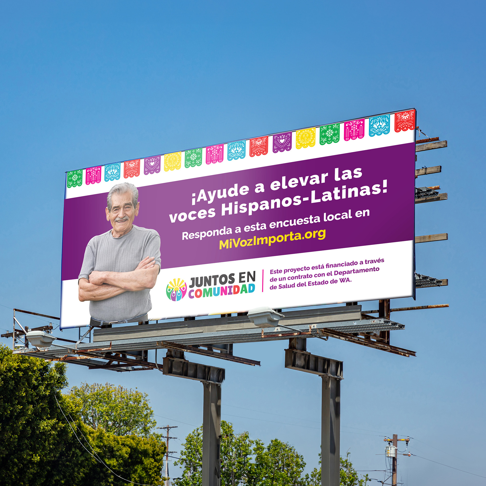 Juntos en Comunidad billboard