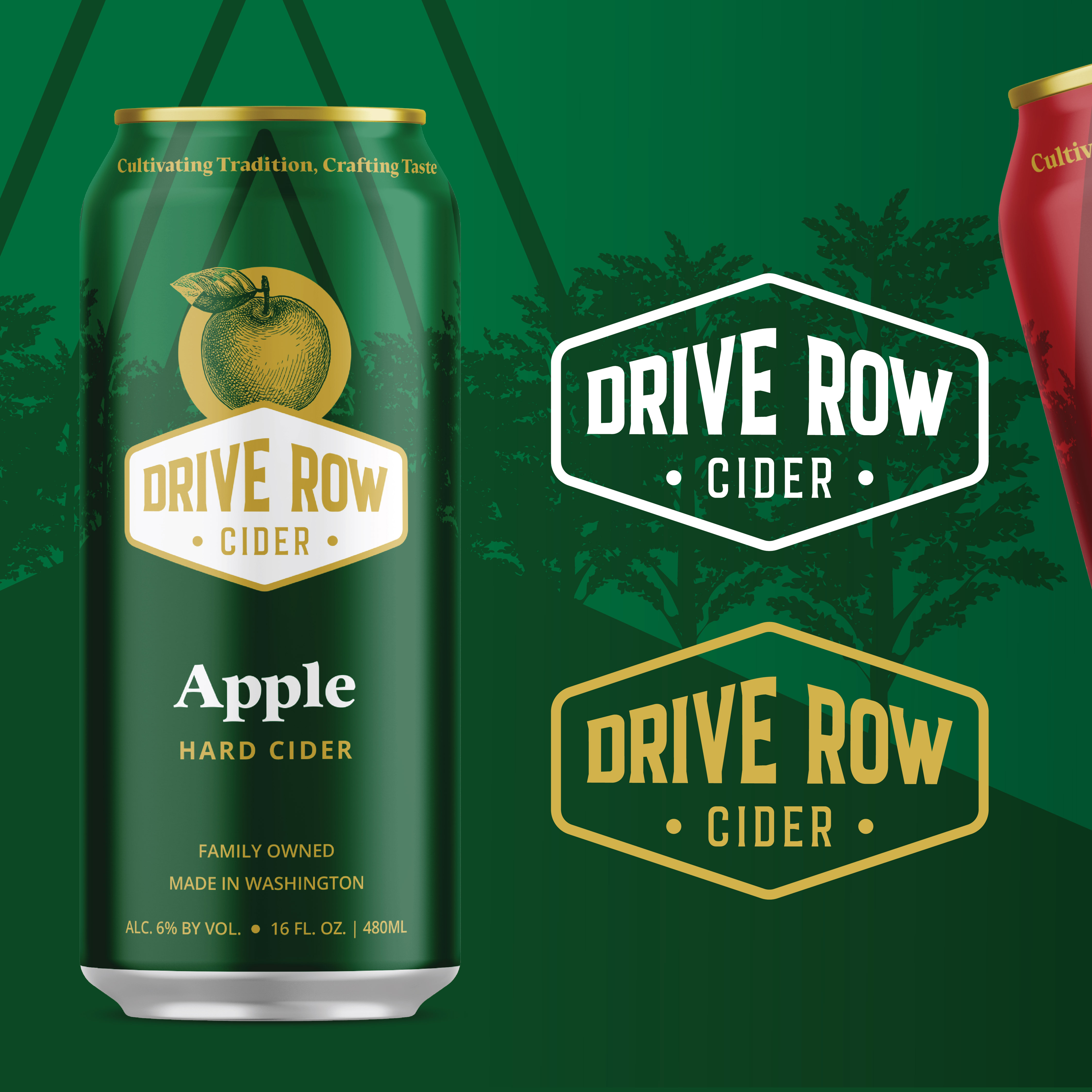 Drive Row Cider apple can