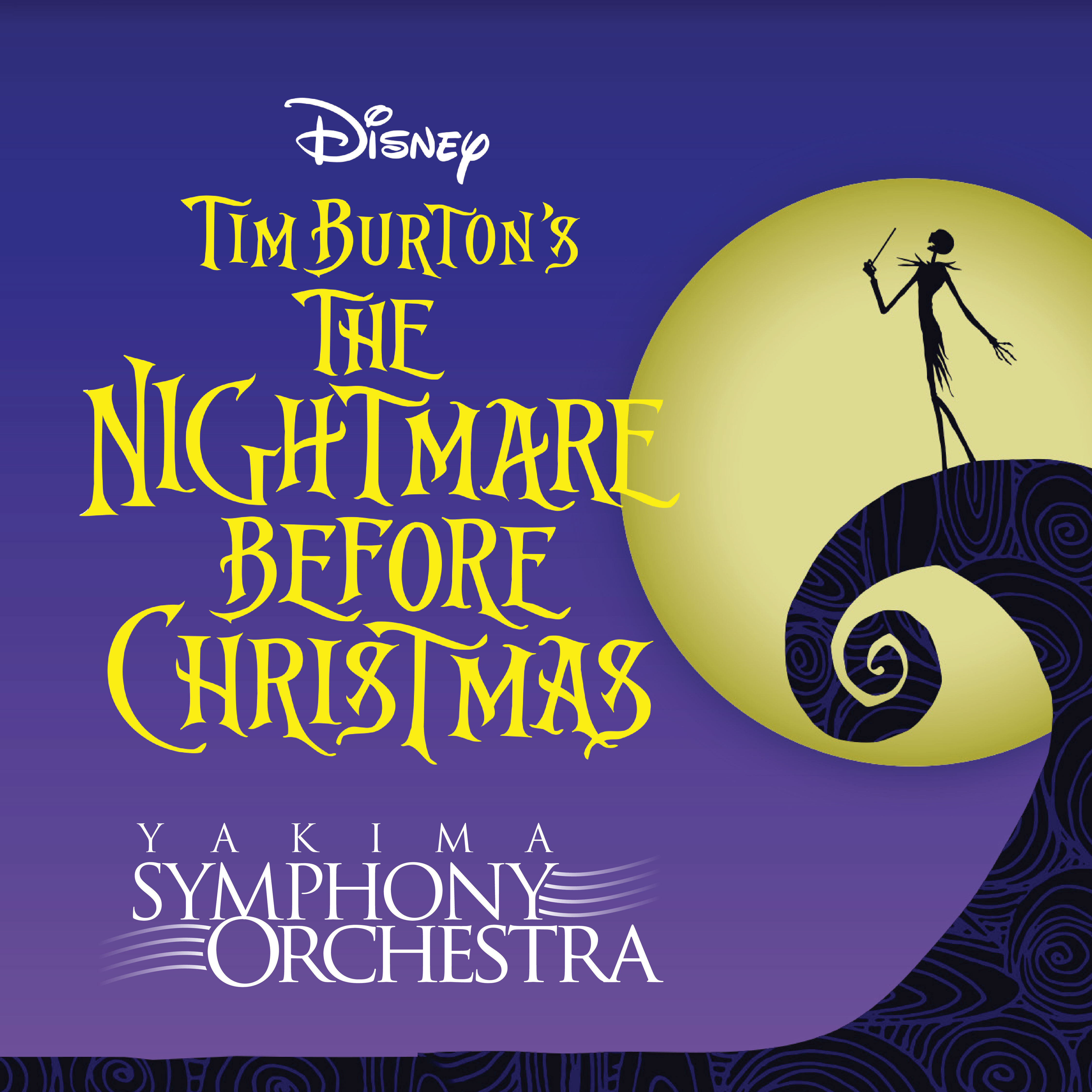 The Nightmare Before Christmas and Yakima Symphony logos